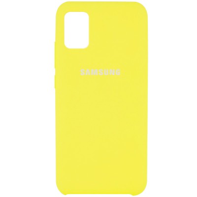 Чехол Silicone Cover (AAA) для Samsung Galaxy A71 Желтый / Bright Yellow