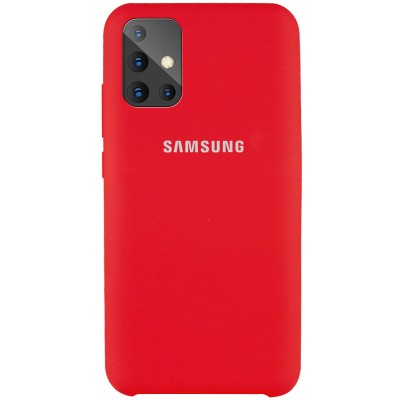 Чехол Silicone Cover (AAA) для Samsung Galaxy A71 Красный / Red