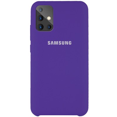 Чехол Silicone Cover (AAA) для Samsung Galaxy A71 Фиолетовый / Violet