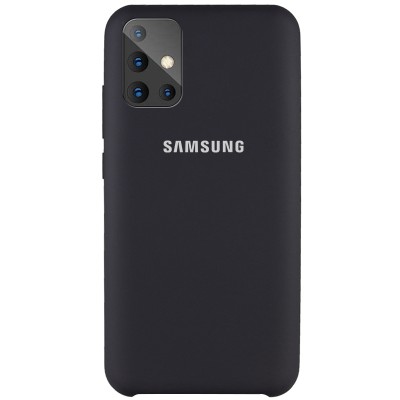 Чехол Silicone Cover (AAA) для Samsung Galaxy A71 Черный / Black