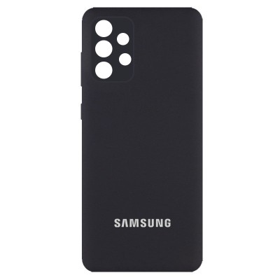 Чехол Silicone Cover Full Camera (AA) для Samsung Galaxy A13 4G Черный / Black