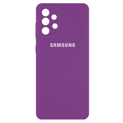 Чехол Silicone Cover Full Camera (AA) для Samsung Galaxy A32 4G Фиолетовый / Grape
