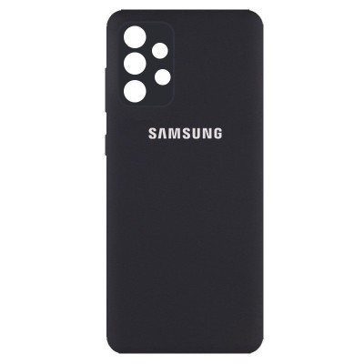Чехол Silicone Cover Full Camera (AA) для Samsung Galaxy A32 4G Черный / Black