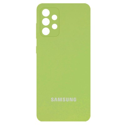 Чехол Silicone Cover Full Camera (AA) для Samsung Galaxy A52 4G / A52 5G / A52s Мятный / Mint