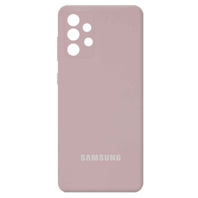 Чехол Silicone Cover Full Camera (AA) для Samsung Galaxy A52 4G / A52 5G / A52s Серый / Lavender