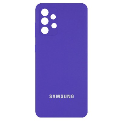 Чехол Silicone Cover Full Camera (AA) для Samsung Galaxy A52 4G / A52 5G / A52s Фиолетовый / Purple
