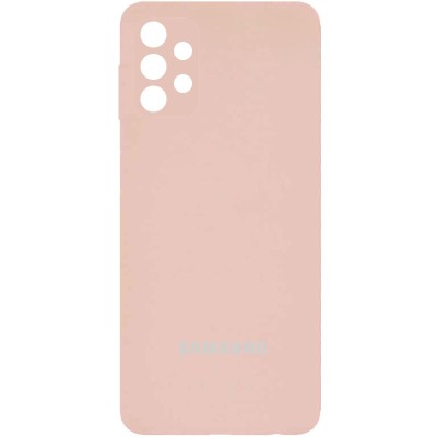 Чехол Silicone Cover Full Camera (AA) для Samsung Galaxy A52 4G / A52 5G Розовый / Pudra