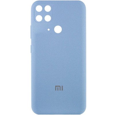 Чехол Silicone Cover Full Camera (AA) для Xiaomi Redmi 10C Голубой / Lilac Blue