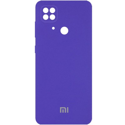 Чехол Silicone Cover Full Camera (AA) для Xiaomi Redmi 10C Фиолетовый / Purple