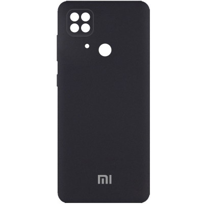 Чехол Silicone Cover Full Camera (AA) для Xiaomi Redmi 10C Черный / Black