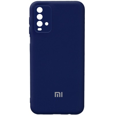 Чехол Silicone Cover Full Camera (AA) для Xiaomi Redmi Note 9 4G / Redmi 9 Power / Redmi 9T Темно-синий / Midnight blue