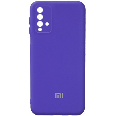Чехол Silicone Cover Full Camera (AA) для Xiaomi Redmi Note 9 4G / Redmi 9 Power / Redmi 9T Фиолетовый / Purple
