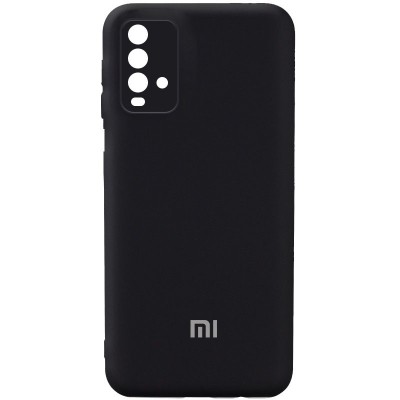Чехол Silicone Cover Full Camera (AA) для Xiaomi Redmi Note 9 4G / Redmi 9 Power / Redmi 9T Черный / Black