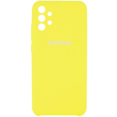 Чехол Silicone Cover Full Camera (AAA) для Samsung Galaxy A32 4G Желтый / Bright Yellow