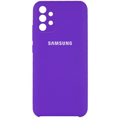 Чехол Silicone Cover Full Camera (AAA) для Samsung Galaxy A32 4G Фиолетовый / Violet