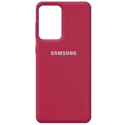 Чехол Silicone Cover Full Protective (AA) для Samsung Galaxy A52 4G / A52 5G Красный / Rose Red