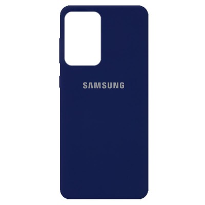 Чехол Silicone Cover Full Protective (AA) для Samsung Galaxy A52 4G / A52 5G Темно-синий / Midnight blue