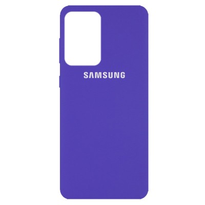 Чехол Silicone Cover Full Protective (AA) для Samsung Galaxy A52 4G / A52 5G Фиолетовый / Purple