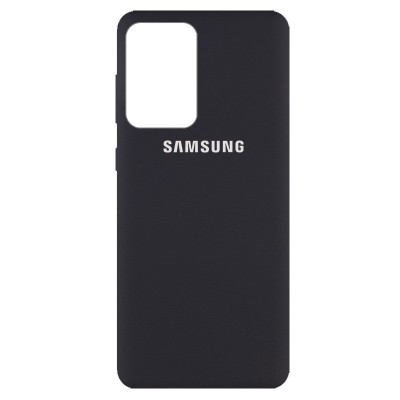 Чехол Silicone Cover Full Protective (AA) для Samsung Galaxy A72 4G / A72 5G Черный / Black