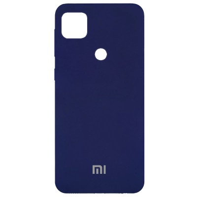 Чехол Silicone Cover Full Protective (AA) для Xiaomi Redmi 9C Темно-синий / Midnight blue