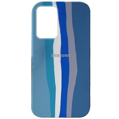 Чехол Silicone Cover Full Rainbow для Samsung Galaxy A52 4G / A52 5G / A52s Голубой / Синий
