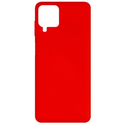 Чехол Silicone Cover Full without Logo (A) для Samsung Galaxy A12 / M12 Красный / Red