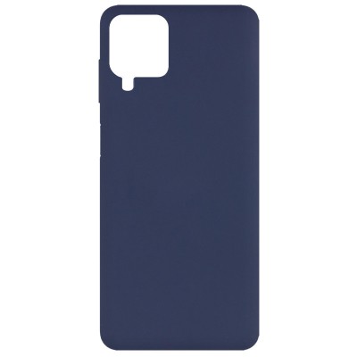 Чехол Silicone Cover Full without Logo (A) для Samsung Galaxy A12 / M12 Синий / Midnight blue