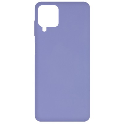 Чехол Silicone Cover Full without Logo (A) для Samsung Galaxy A12 / M12 Сиреневый / Dasheen