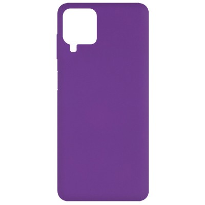 Чехол Silicone Cover Full without Logo (A) для Samsung Galaxy A12 / M12 Фиолетовый / Purple
