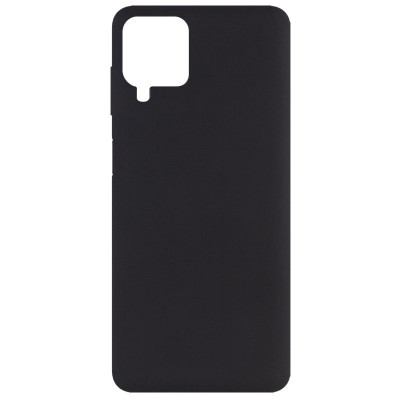 Чехол Silicone Cover Full without Logo (A) для Samsung Galaxy A12 / M12 Черный / Black
