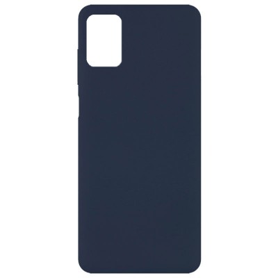 Чехол Silicone Cover Full without Logo (A) для Samsung Galaxy M51 Синий / Midnight blue