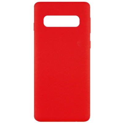 Чехол Silicone Cover Full without Logo (A) для Samsung Galaxy S10 Красный / Red