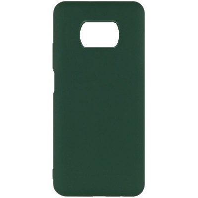 Чехол Silicone Cover Full without Logo (A) для Xiaomi Poco X3 NFC / Poco X3 Pro Зеленый / Dark green