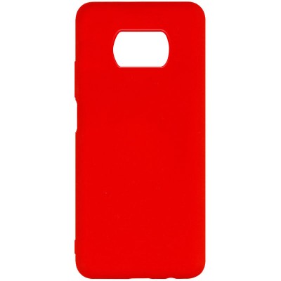 Чехол Silicone Cover Full without Logo (A) для Xiaomi Poco X3 NFC / Poco X3 Pro Красный / Red