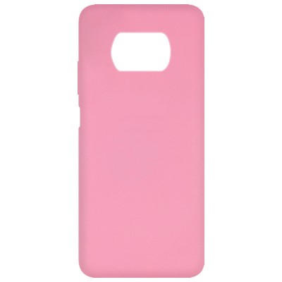 Чехол Silicone Cover Full without Logo (A) для Xiaomi Poco X3 NFC / Poco X3 Pro Розовый / Pink