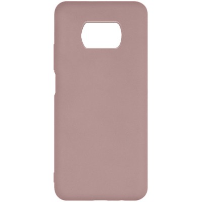 Чехол Silicone Cover Full without Logo (A) для Xiaomi Poco X3 NFC / Poco X3 Pro Розовый / Pink Sand