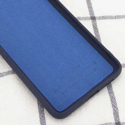 Чехол Silicone Cover Full without Logo (A) для Xiaomi Poco X3 NFC / Poco X3 Pro Синий / Midnight blue