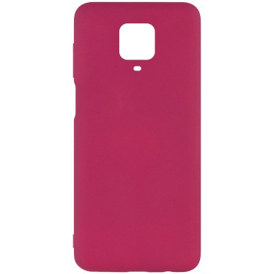 Чехол Silicone Cover Full without Logo (A) для Xiaomi Redmi Note 9s / Note 9 Pro / Note 9 Pro Max Бордовый / Marsala