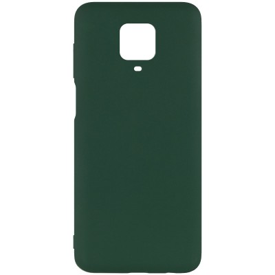 Чехол Silicone Cover Full without Logo (A) для Xiaomi Redmi Note 9s / Note 9 Pro / Note 9 Pro Max Зеленый / Dark green