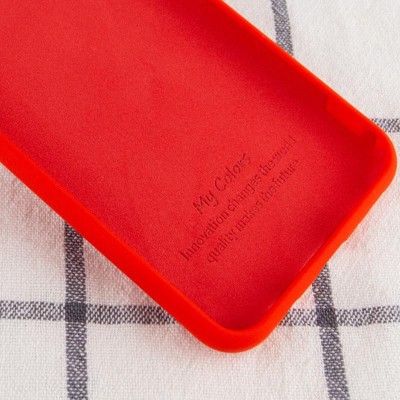 Чехол Silicone Cover Full without Logo (A) для Xiaomi Redmi Note 9s / Note 9 Pro / Note 9 Pro Max Красный / Red