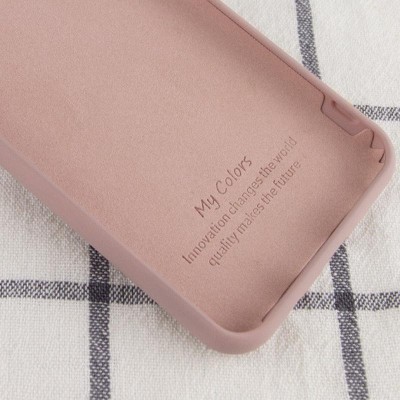 Чехол Silicone Cover Full without Logo (A) для Xiaomi Redmi Note 9s / Note 9 Pro / Note 9 Pro Max Розовый / Pink Sand