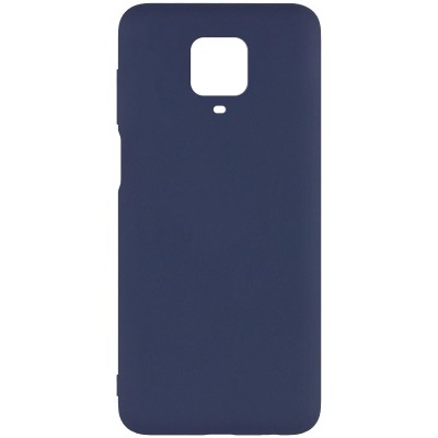 Чехол Silicone Cover Full without Logo (A) для Xiaomi Redmi Note 9s / Note 9 Pro / Note 9 Pro Max Синий / Midnight blue
