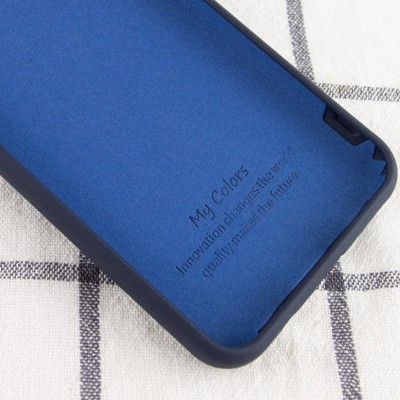 Чехол Silicone Cover Full without Logo (A) для Xiaomi Redmi Note 9s / Note 9 Pro / Note 9 Pro Max Синий / Midnight blue