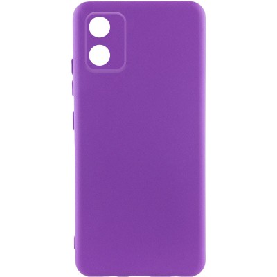 Купити Чехол Silicone Cover Lakshmi Full Camera (A) для Motorola Moto E13 Фиолетовый / Purple