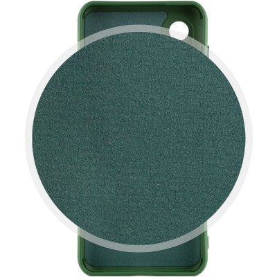 Чехол Silicone Cover Lakshmi Full Camera (A) для Samsung Galaxy S23 Ultra Зеленый / Dark green