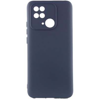 Чехол Silicone Cover Lakshmi Full Camera (A) для Xiaomi Poco C40 Синий / Midnight Blue