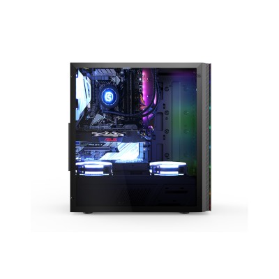 Корпус 2E GAMING SPARGO GX910, без БП, 2xUSB3.0, ARGB strip, Acrylic Side Panel, ATX, Black (2E-GX910) - 6