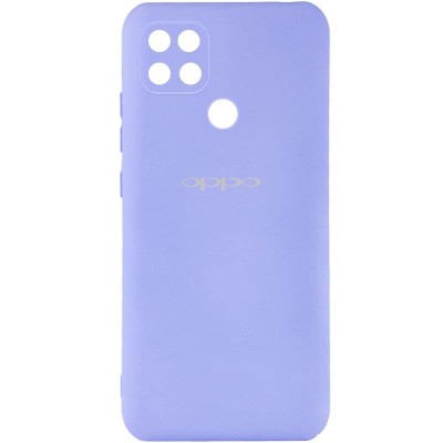 Чехол Silicone Cover My Color Full Camera (A) для Oppo A15s / A15 Сиреневый / Dasheen