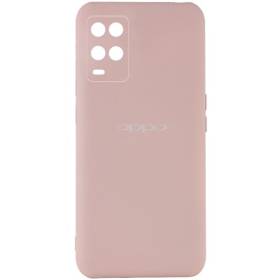 Чехол Silicone Cover My Color Full Camera (A) для Oppo A54 4G Розовый / Pink Sand