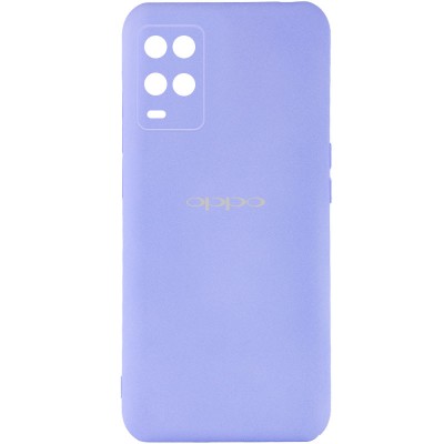 Чехол Silicone Cover My Color Full Camera (A) для Oppo A54 4G Сиреневый / Dasheen